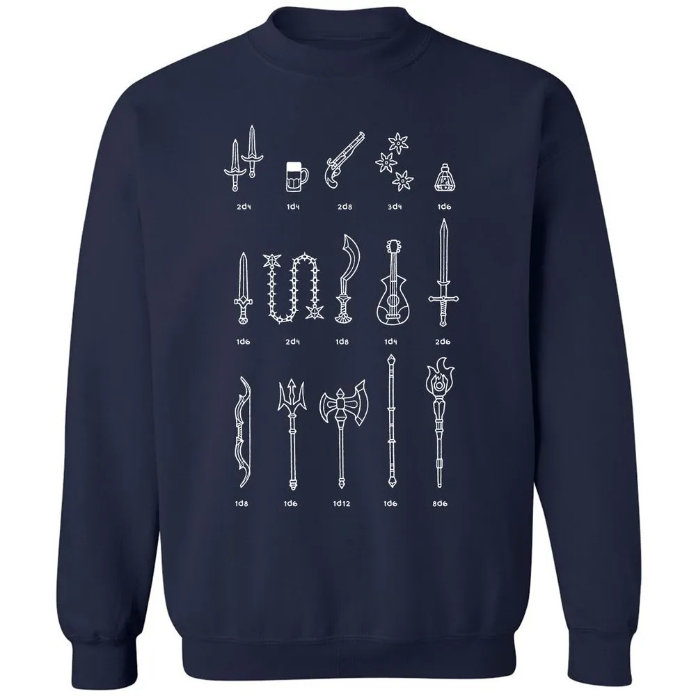 Damage Dealer RPG Classic Unisex Sweatshirt - Navy - 2