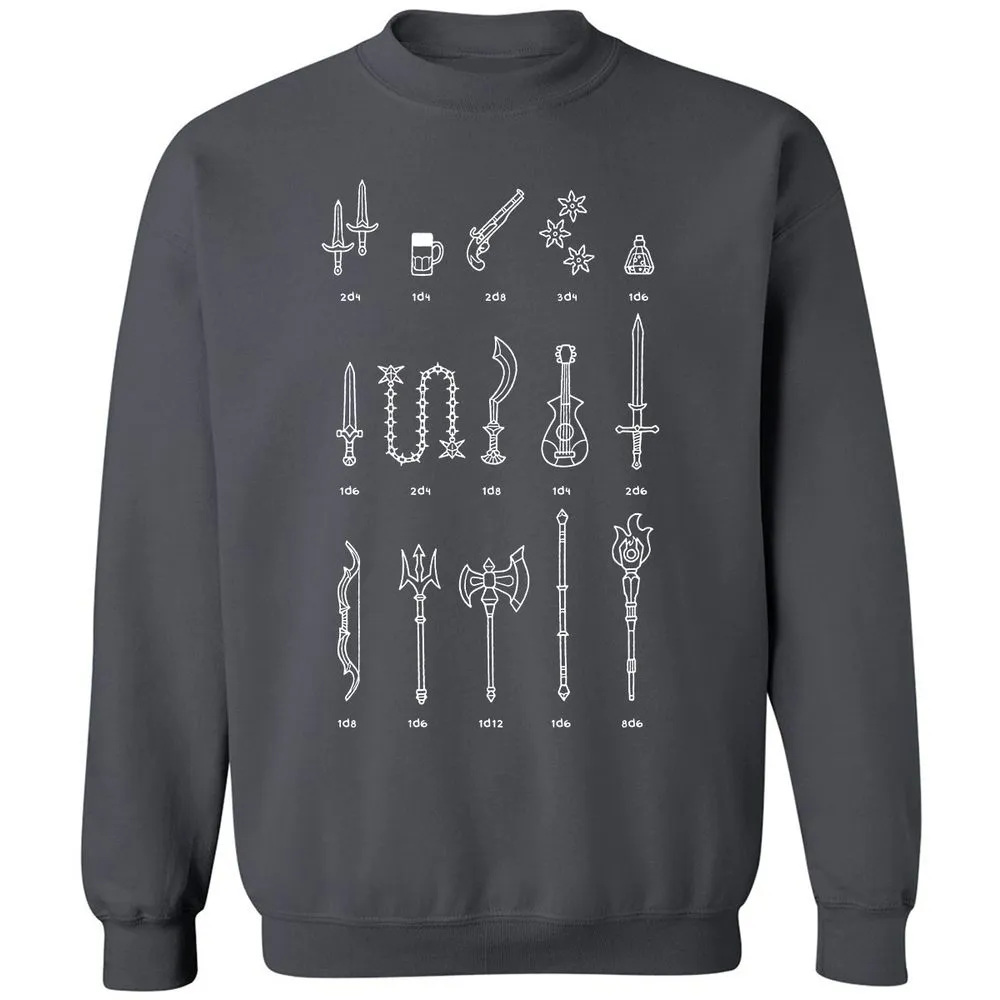 Damage Dealer RPG Classic Unisex Sweatshirt - Charcoal - 7