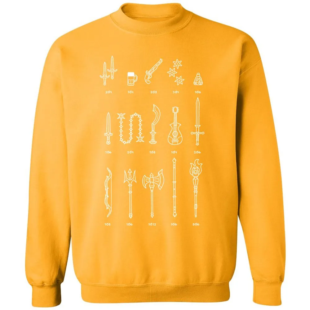 Damage Dealer RPG Classic Unisex Sweatshirt - Gold - 11