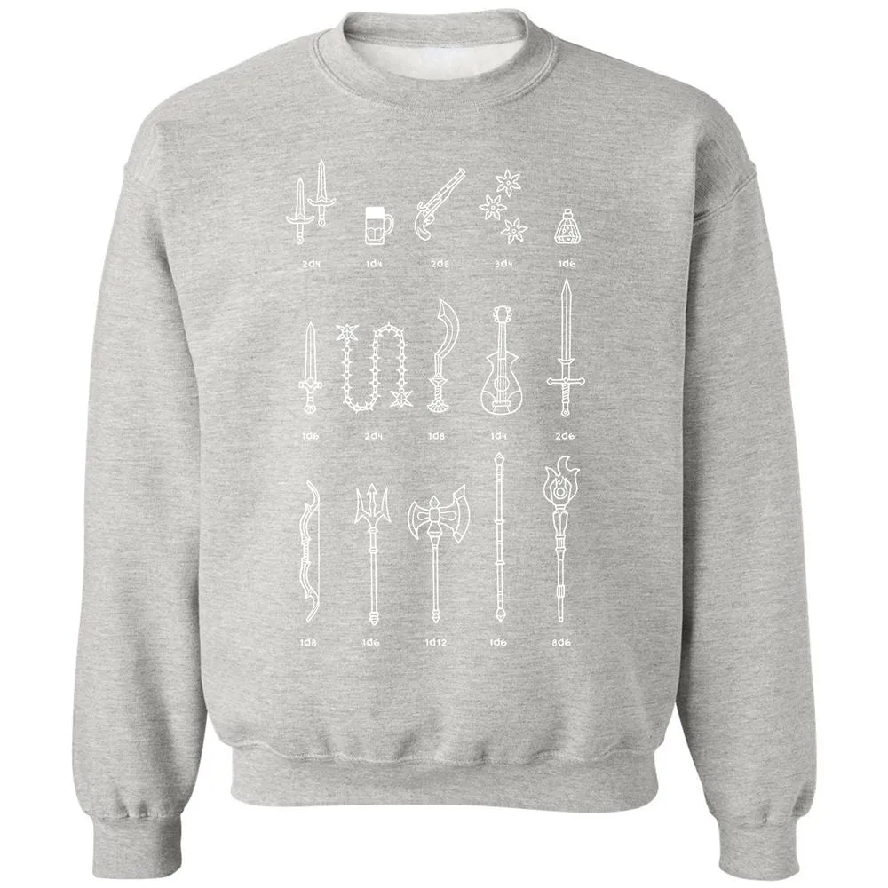 Damage Dealer RPG Classic Unisex Sweatshirt - Ash - 8