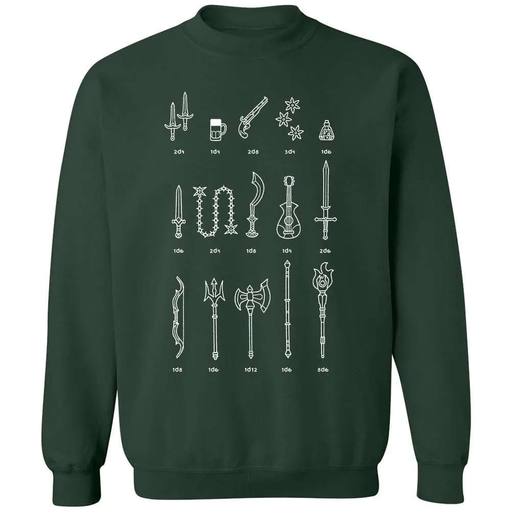 Damage Dealer RPG Classic Unisex Sweatshirt - Forest Green - 4