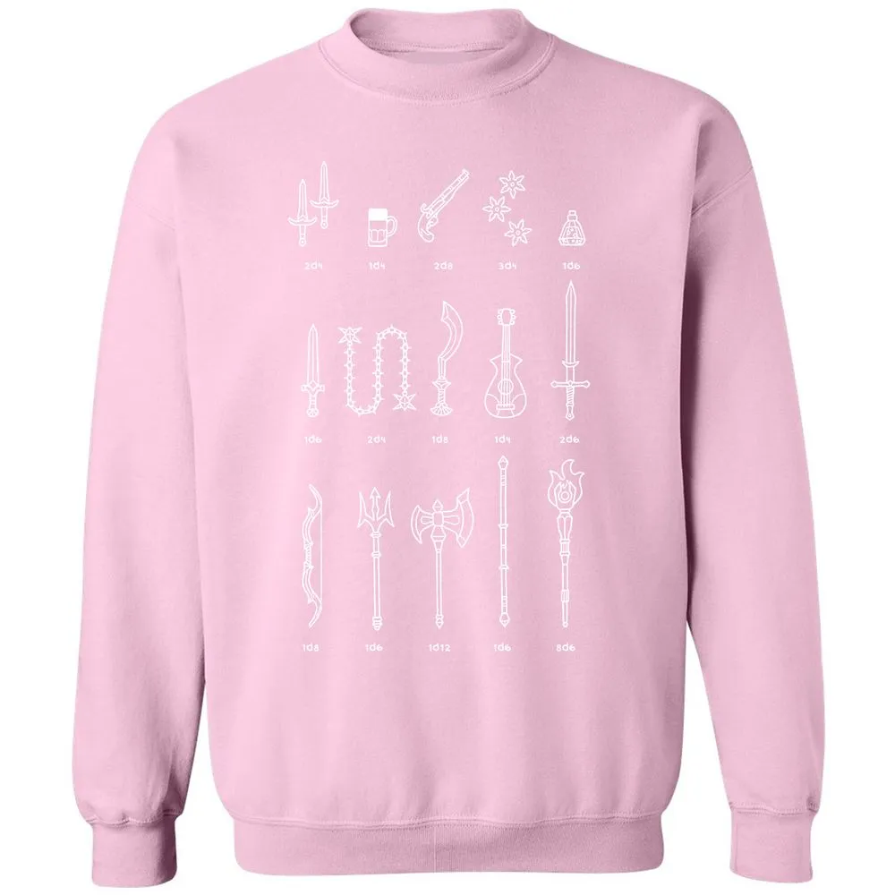 Damage Dealer RPG Classic Unisex Sweatshirt - Light Pink - 3
