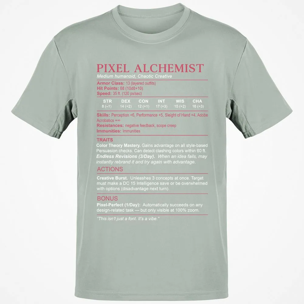 Designer Stats (Pixel Alchemist) Classic Unisex T-Shirt - Ash - 2