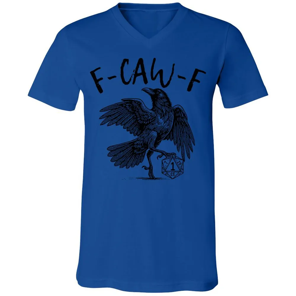 Unisex V-Neck T-Shirt - White - True Royal - 4