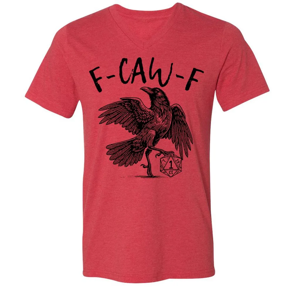 Unisex V-Neck T-Shirt - White - Heather Red - 5