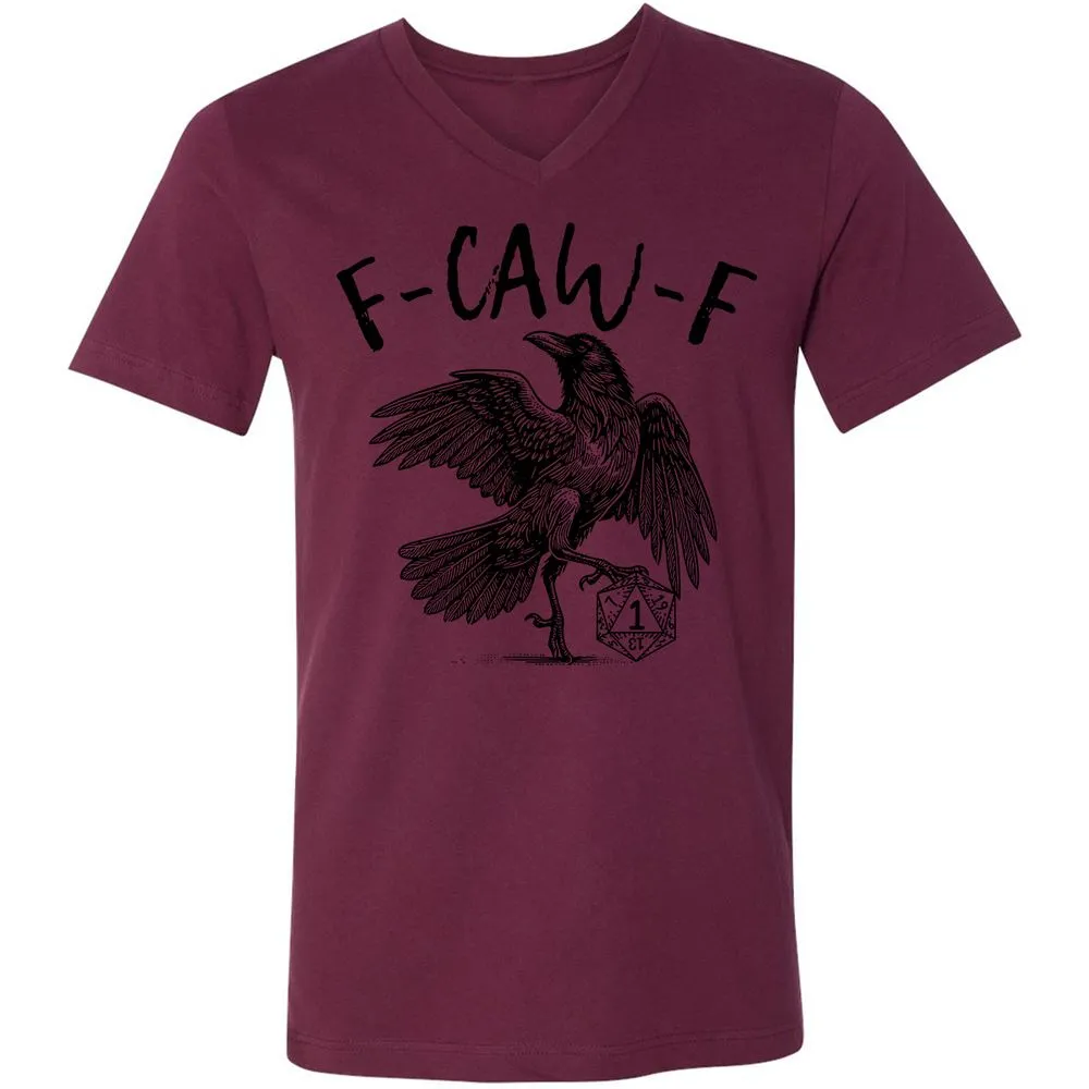 Unisex V-Neck T-Shirt - White - Maroon - 6