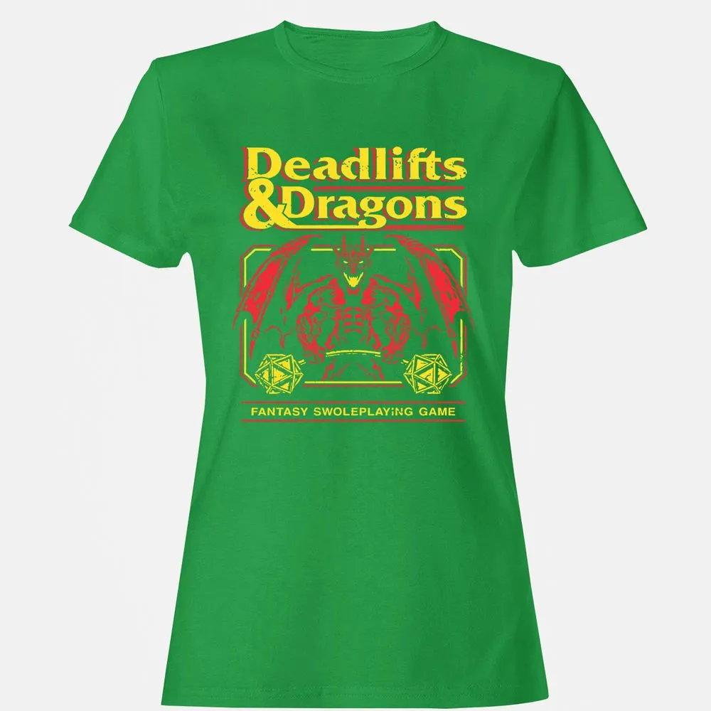 Deadlifts And Dragons Women's T-Shirt - Irish Green - 7