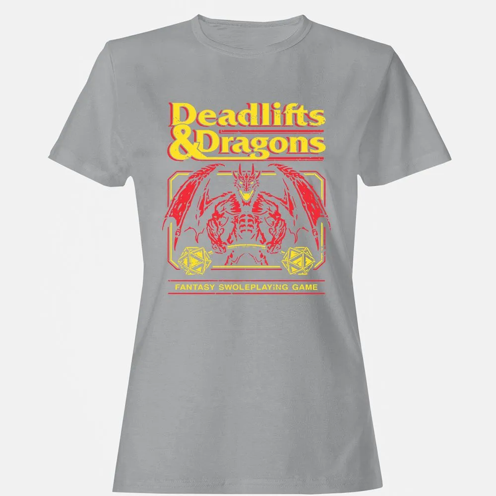 Deadlifts And Dragons Women's T-Shirt - Sport Grey - 15