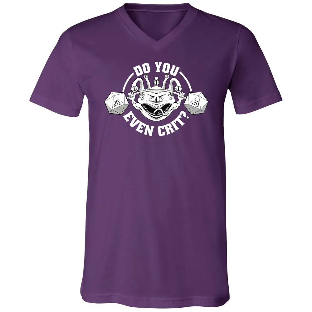 Do You Even Crit Unisex V-Neck T-Shirt - Team Purple - 9
