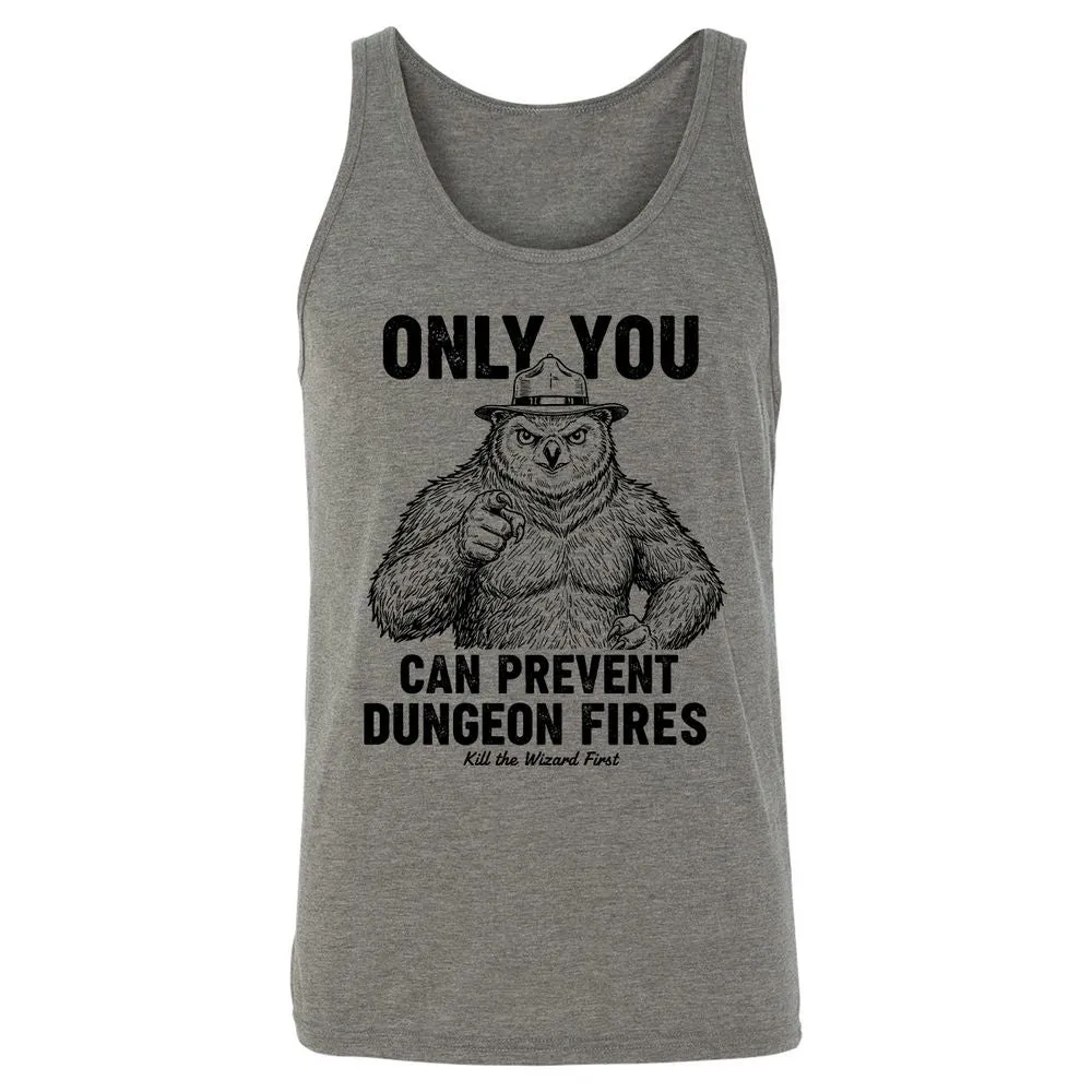 Only You Can Prevent Dungeon Fires - Grey Triblend - 2