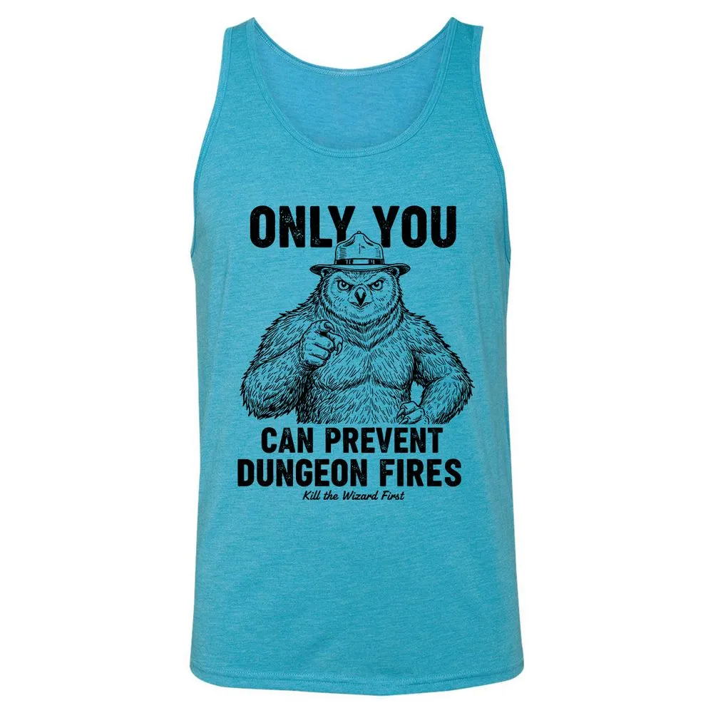 Only You Can Prevent Dungeon Fires - Aqua Triblend - 3
