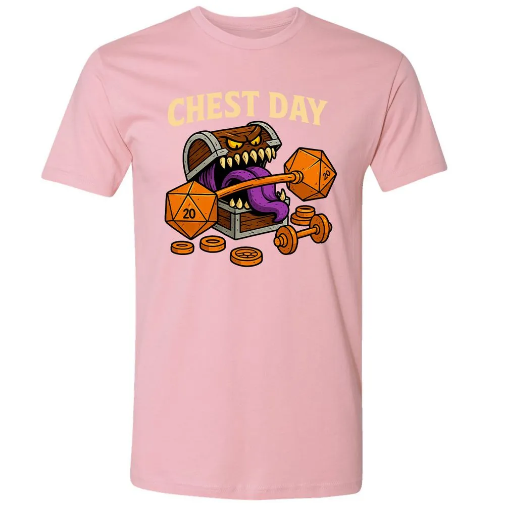 Chest Day Premium Unisex T-Shirt - Light Pink - 3