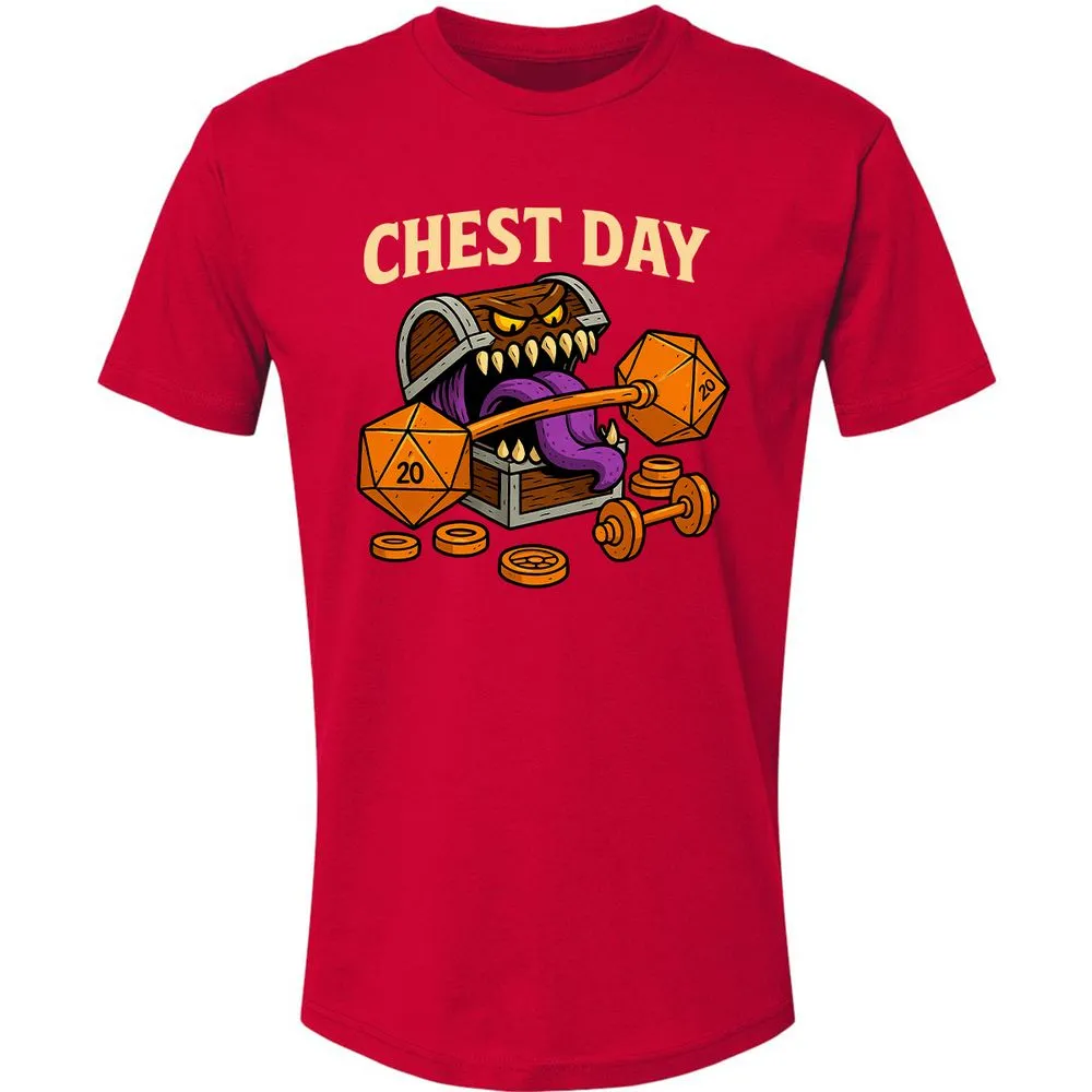 Chest Day Premium Unisex T-Shirt - Red - 6