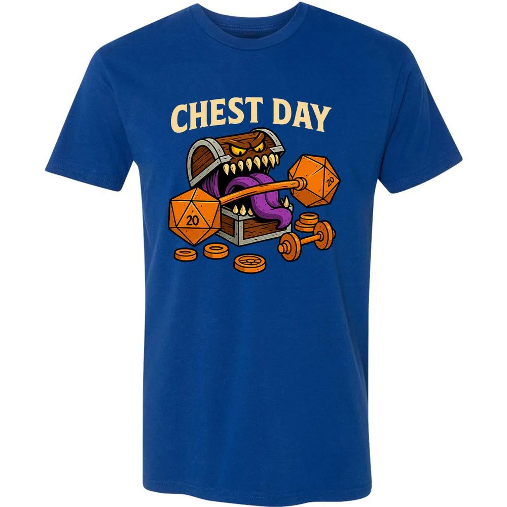 Chest Day Premium Unisex T-Shirt - Royal - 10
