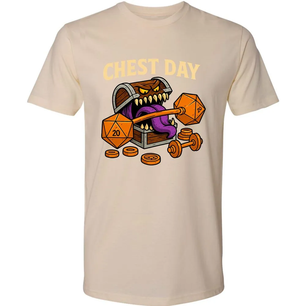 Chest Day Premium Unisex T-Shirt - Cream - 14