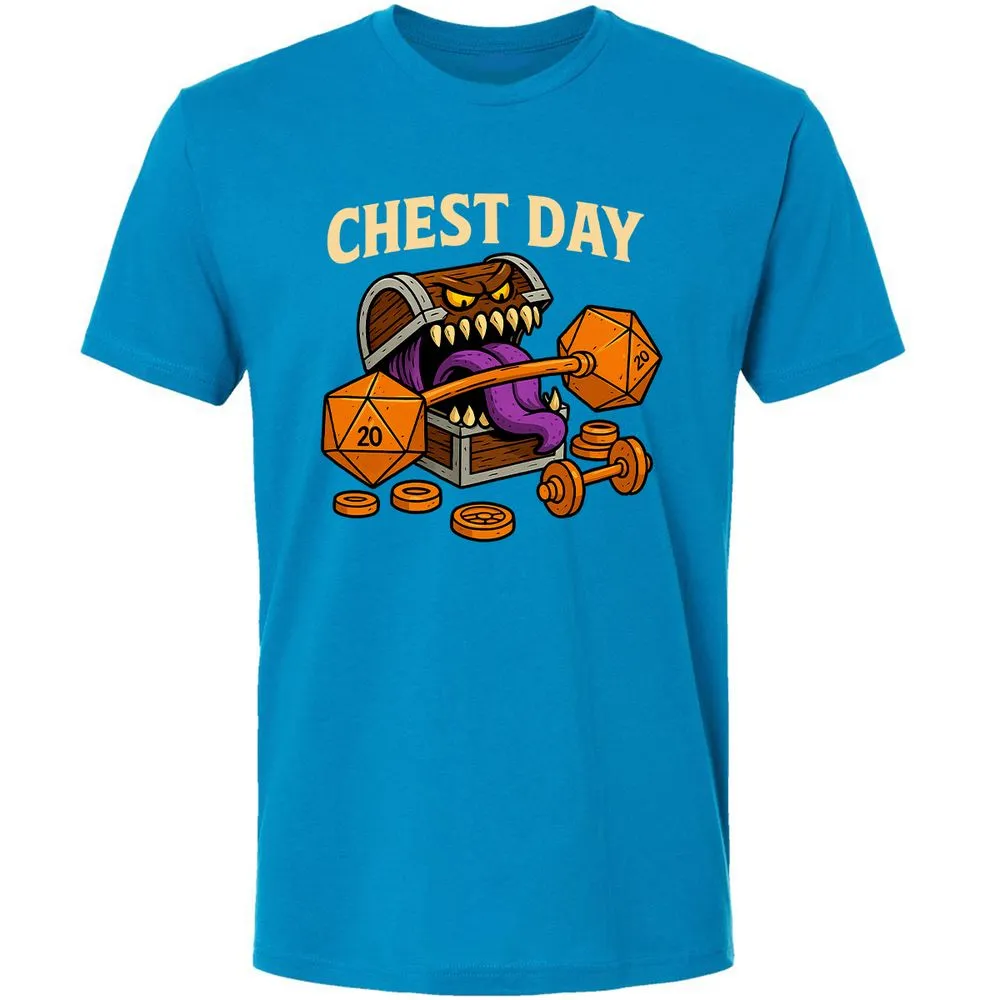 Chest Day Premium Unisex T-Shirt - Turquoise - 16