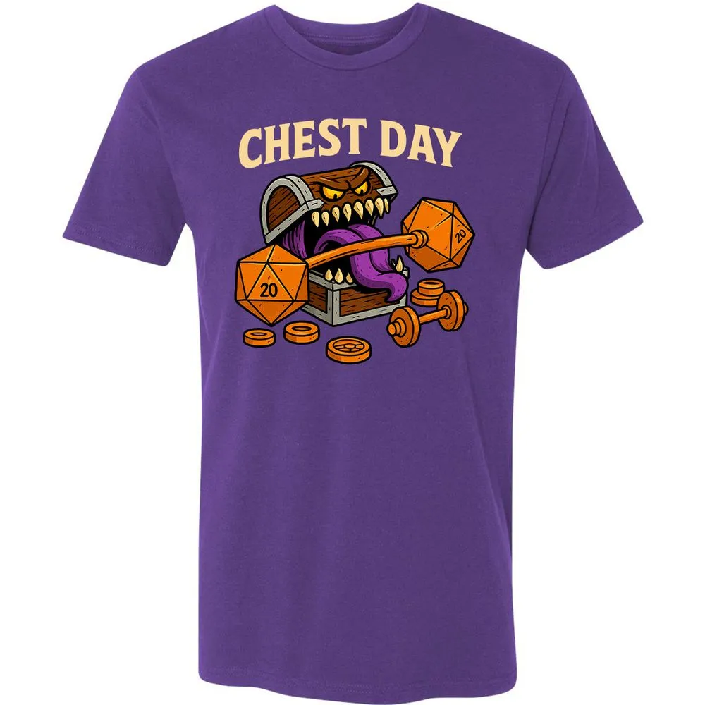 Chest Day Premium Unisex T-Shirt - Purple Rush - 7