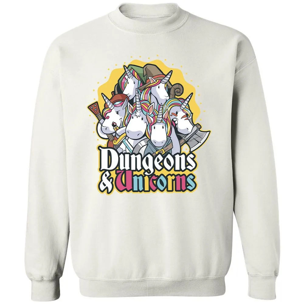 Dungeons And Unicorns Classic Unisex Sweatshirt - White - 12