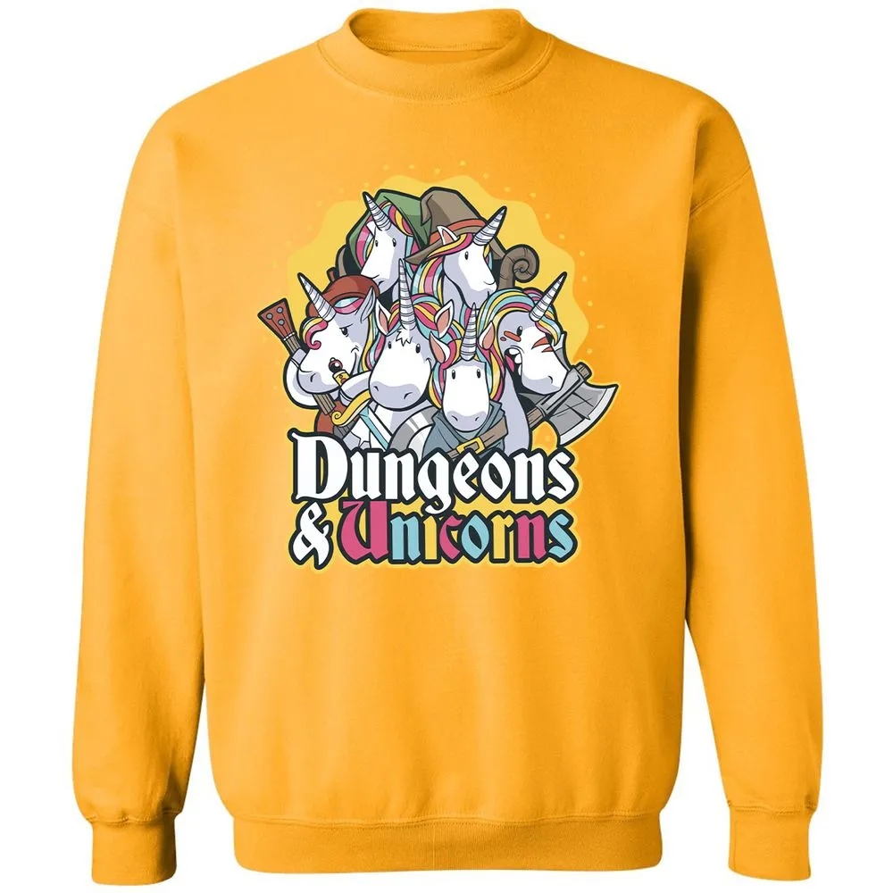 Dungeons And Unicorns Classic Unisex Sweatshirt - Gold - 11