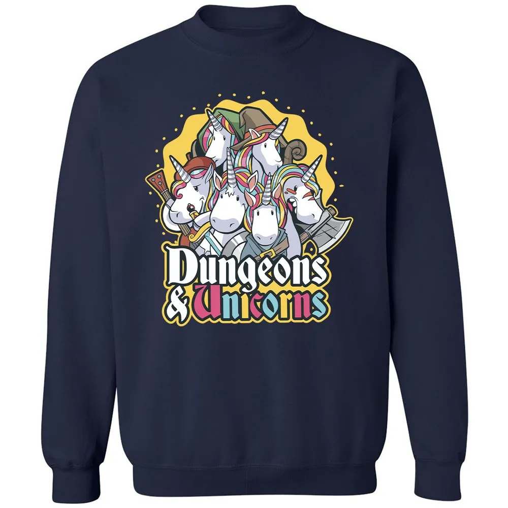 Dungeons And Unicorns Classic Unisex Sweatshirt - Navy - 2