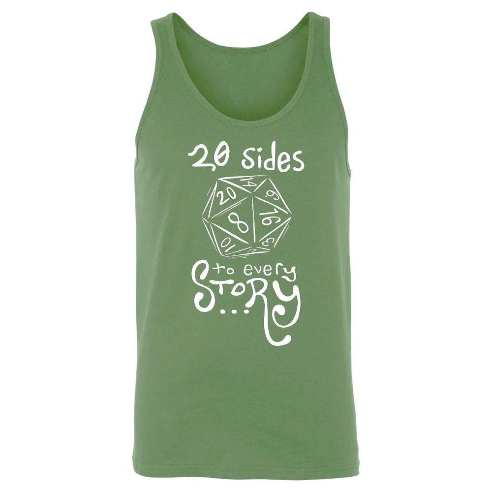 20 Sides to Every Story Unisex Jersey Tank - Leaf - 10