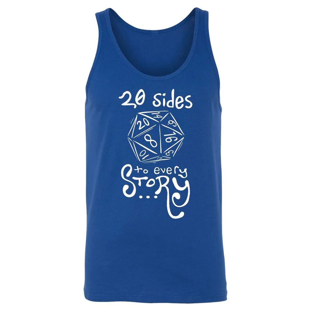 20 Sides to Every Story Unisex Jersey Tank - True Royal - 13