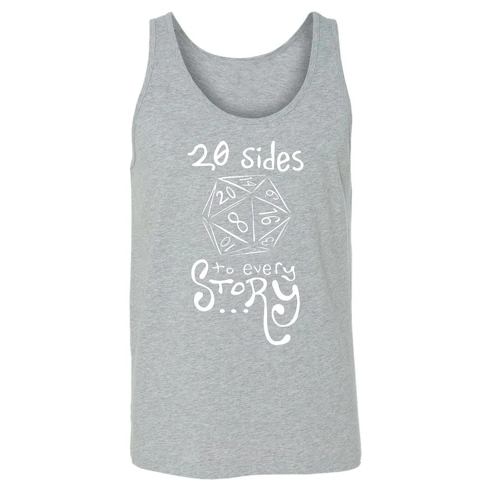 20 Sides to Every Story Unisex Jersey Tank - Athletic Heather - 4