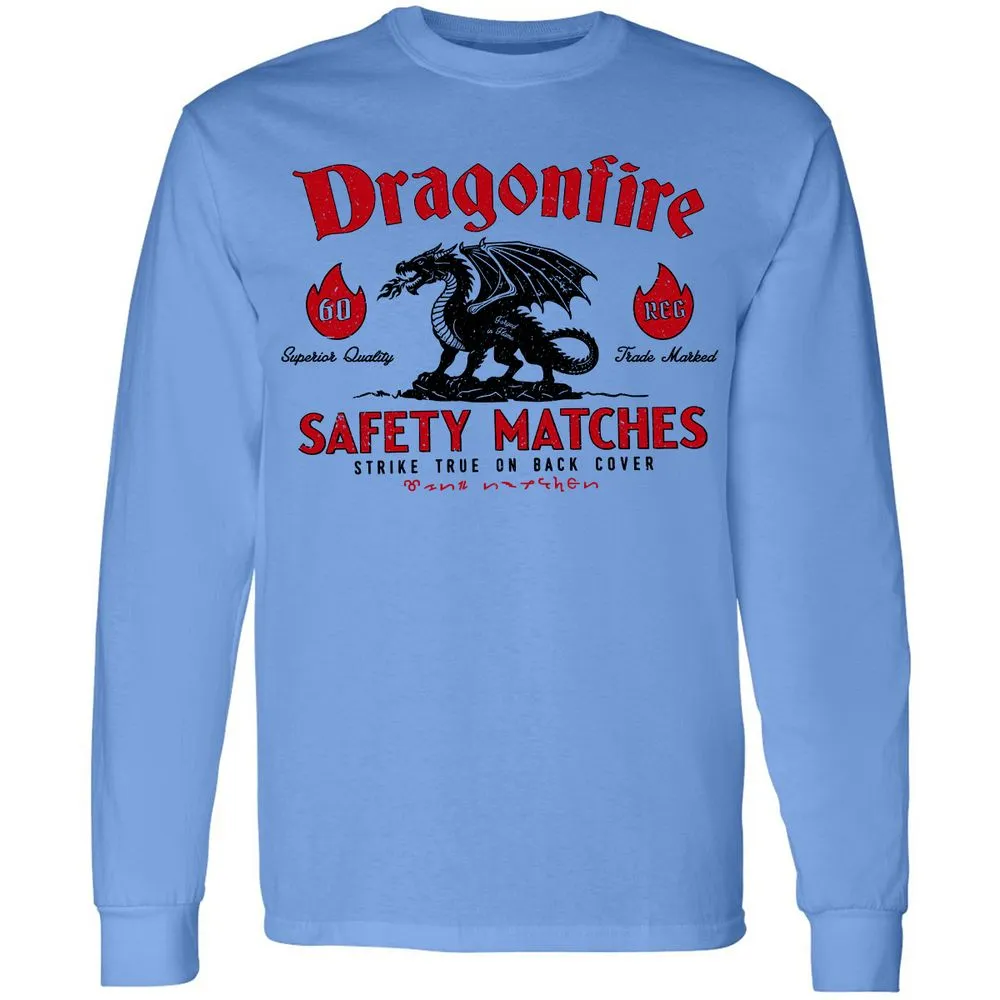 Dragonfire Long Sleeve T-Shirt - Carolina Blue - 2