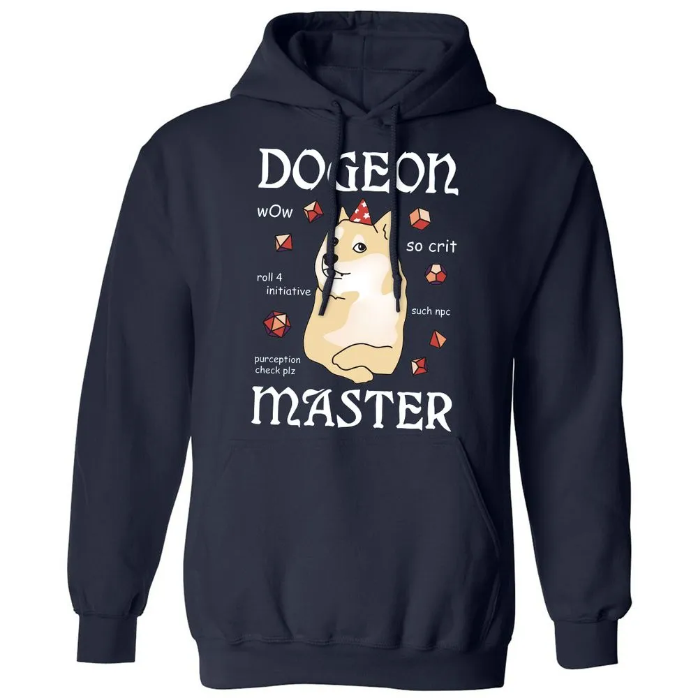 Dogeon Master Classic Unisex Hoodie - Navy - 2
