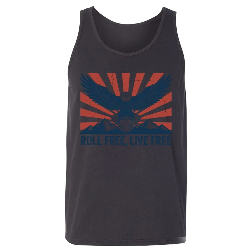 Roll Free, Live Free Unisex Jersey Tank - Dark Grey - 7