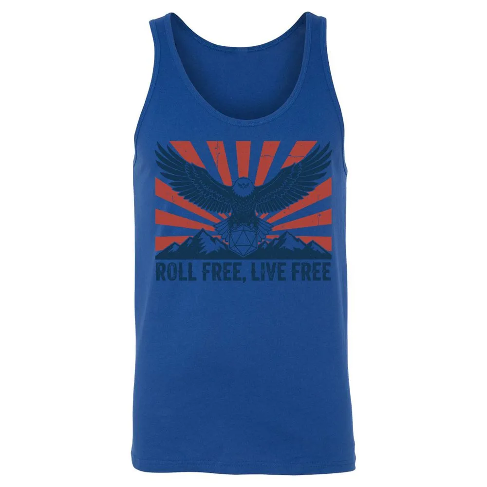 Roll Free, Live Free Unisex Jersey Tank - True Royal - 13