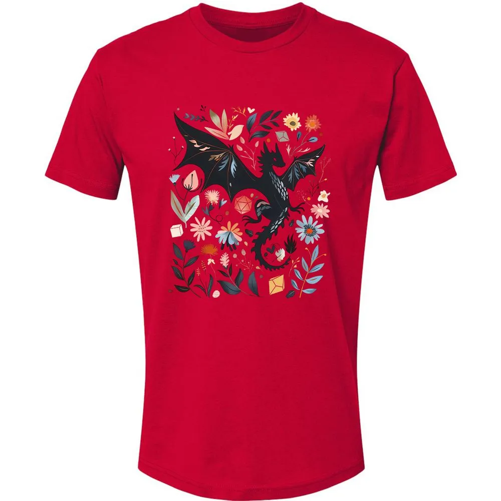 Floral DnD Dragon - Red - 6