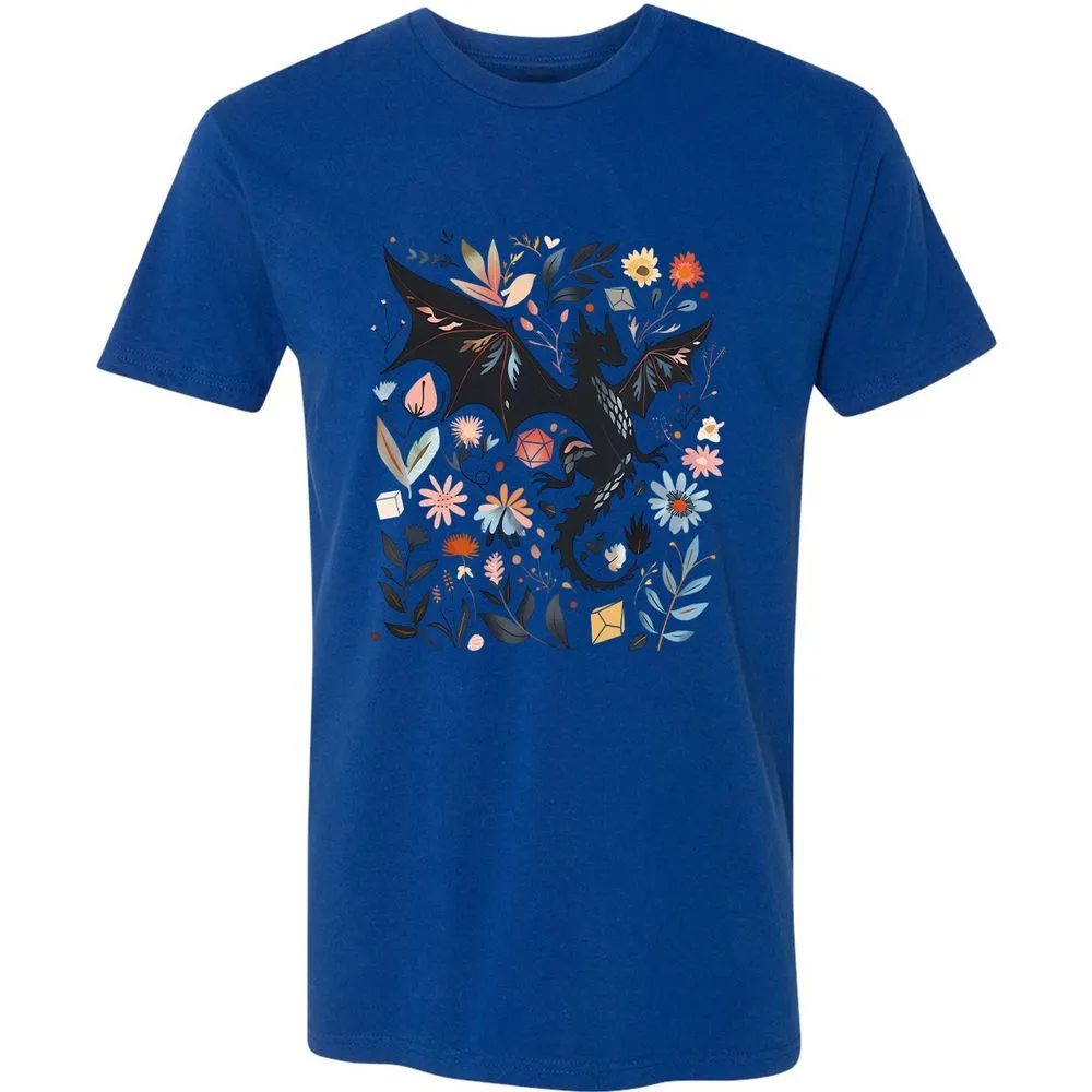 Floral DnD Dragon - Royal - 10