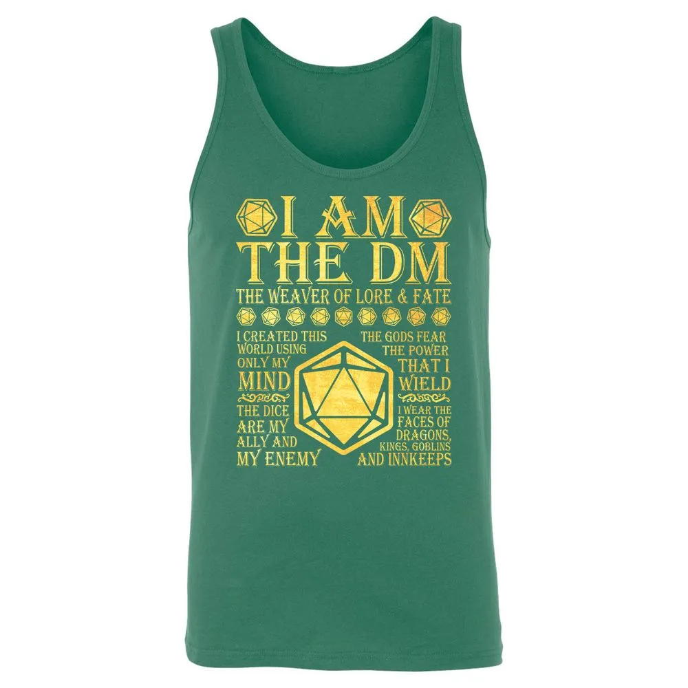 I Am The DM Unisex Jersey Tank - Kelly - 9