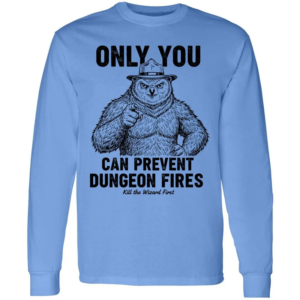 Only You Can Prevent Dungeon Fires - Carolina Blue - 2