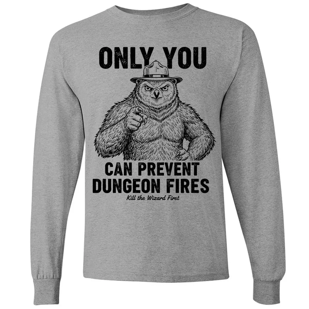 Only You Can Prevent Dungeon Fires - Graphite Heather - 6