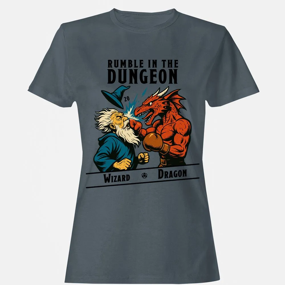 Rumble in the Dungeon Women's T-Shirt - Charcoal - 3