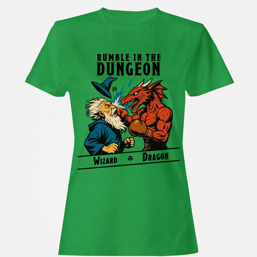 Rumble in the Dungeon Women's T-Shirt - Irish Green - 7