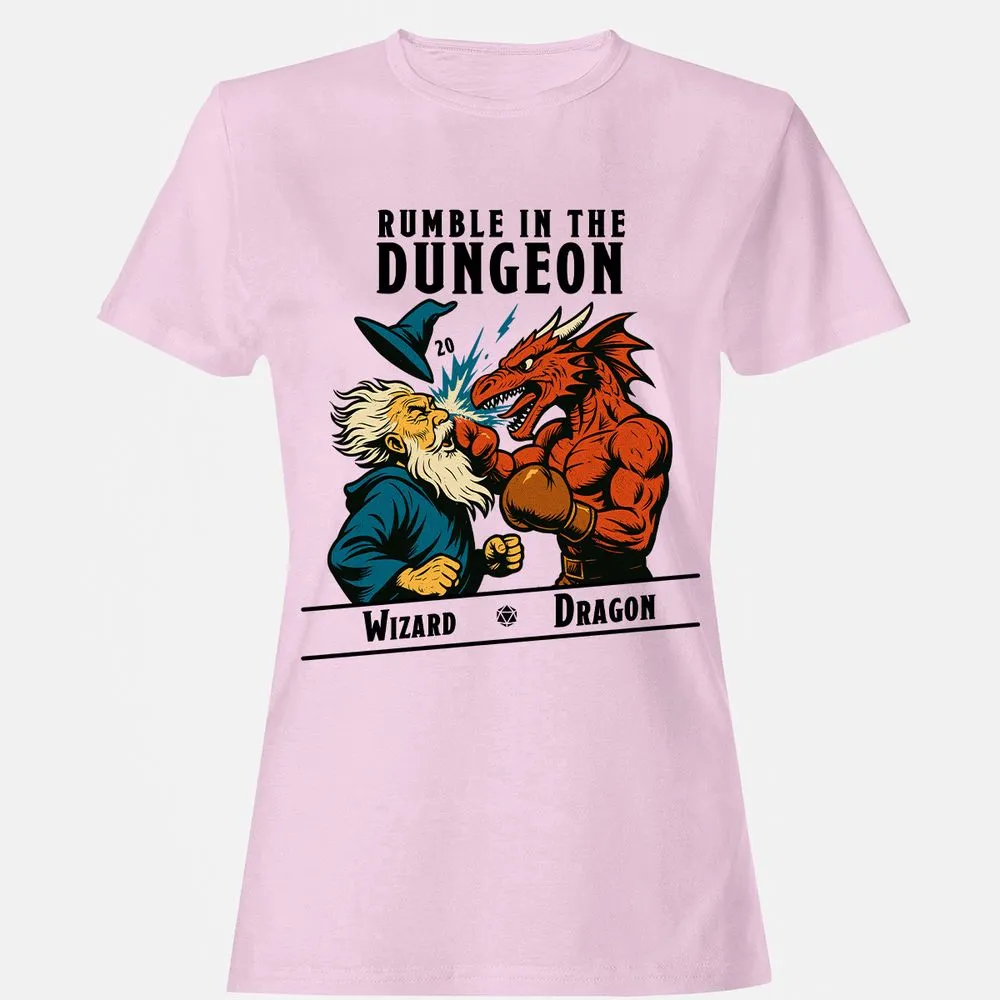 Rumble in the Dungeon Women's T-Shirt - Light Pink - 9