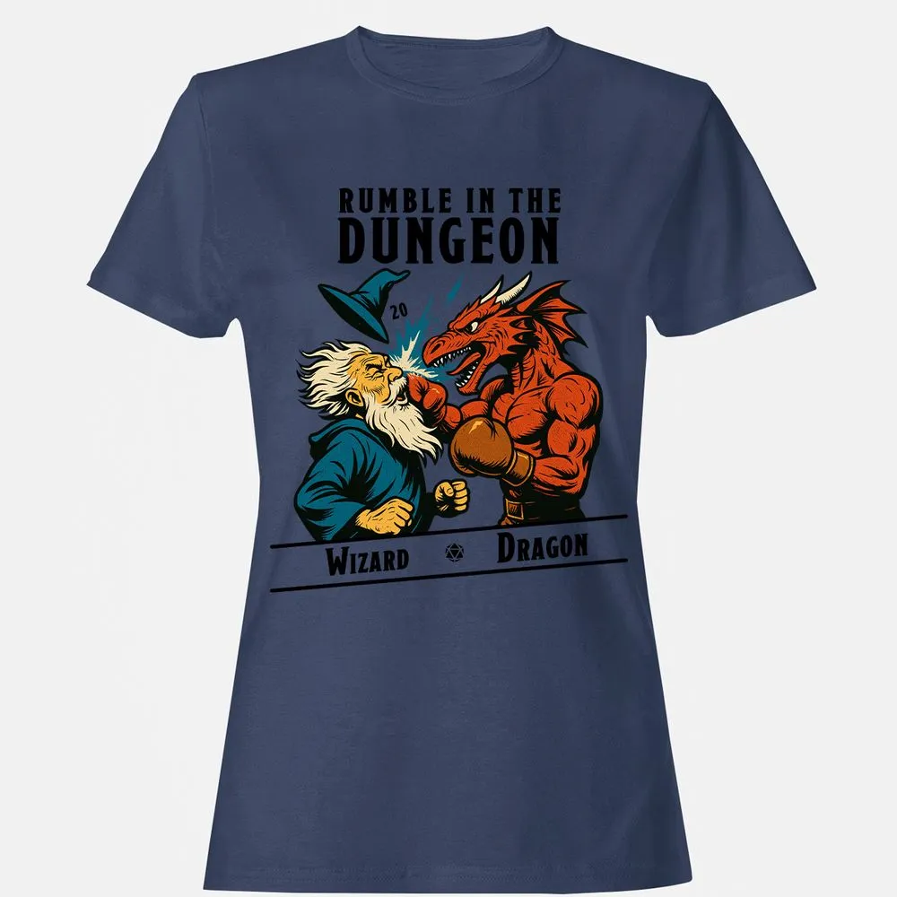 Rumble in the Dungeon Women's T-Shirt - Navy - 10