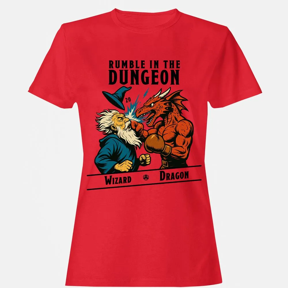 Rumble in the Dungeon Women's T-Shirt - Red - 13