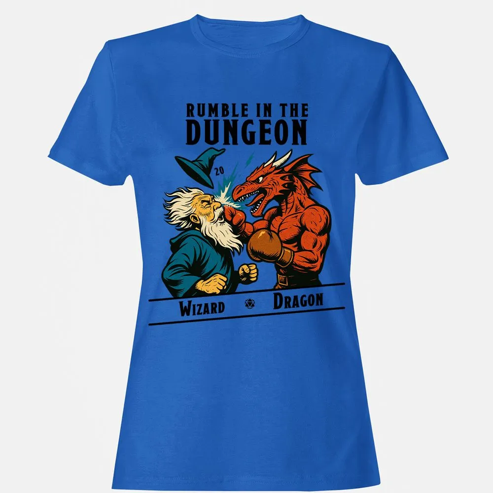 Rumble in the Dungeon Women's T-Shirt - Royal - 14
