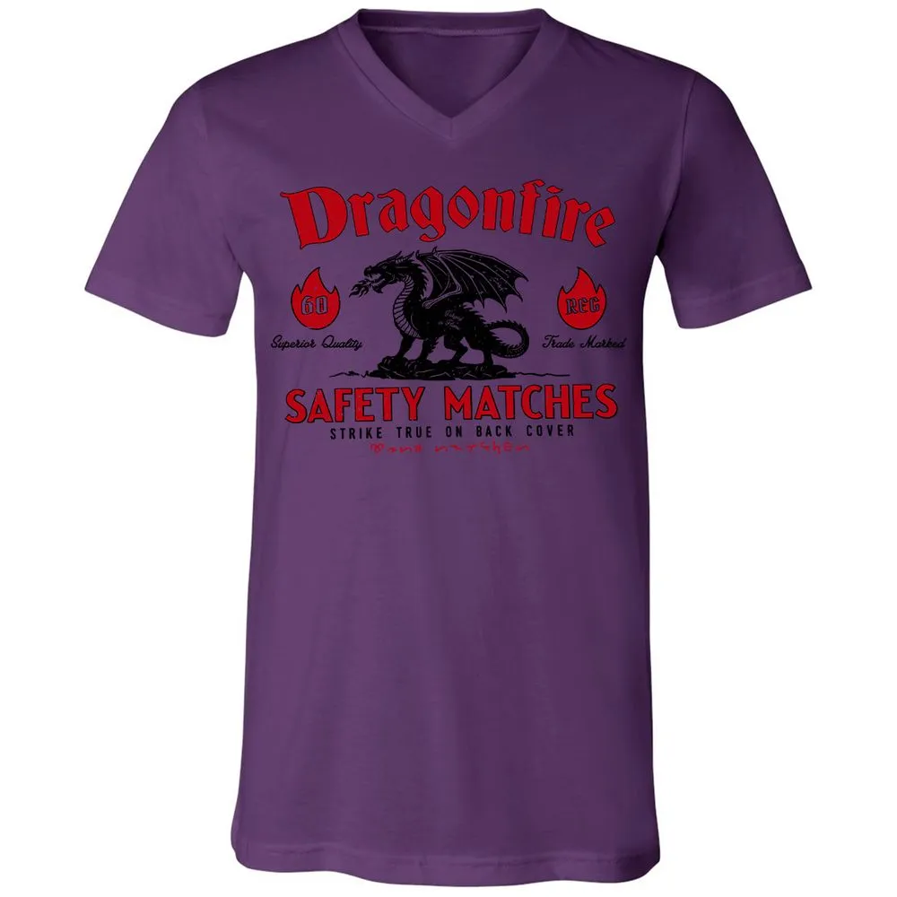 Dragonfire Unisex V-Neck T-Shirt - Team Purple - 2