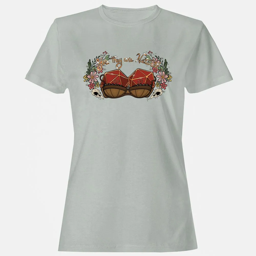 Yes They're Natural Women's T-Shirt - Ash - 2