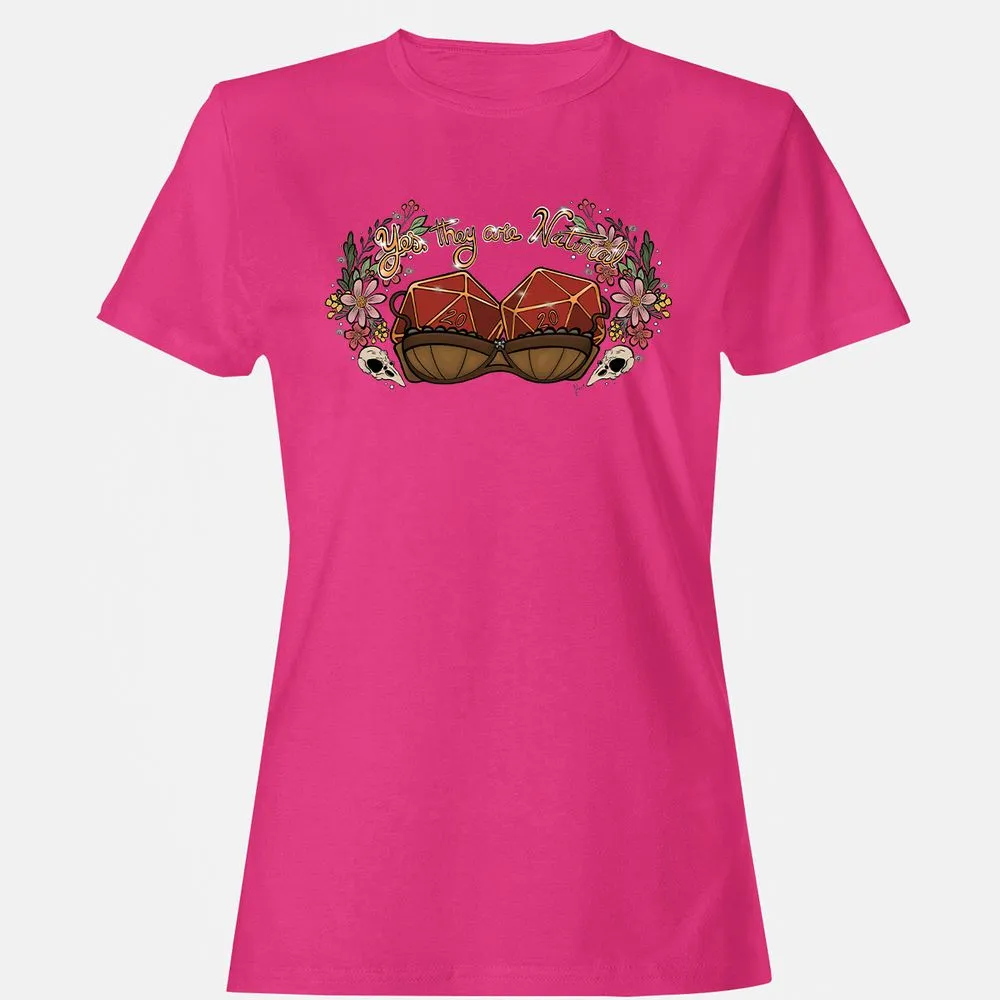 Yes They're Natural Women's T-Shirt - Heliconia - 6
