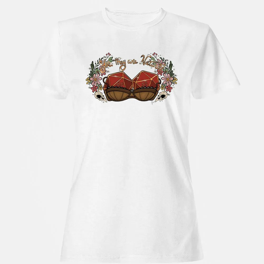 Yes They're Natural Women's T-Shirt - White - 16