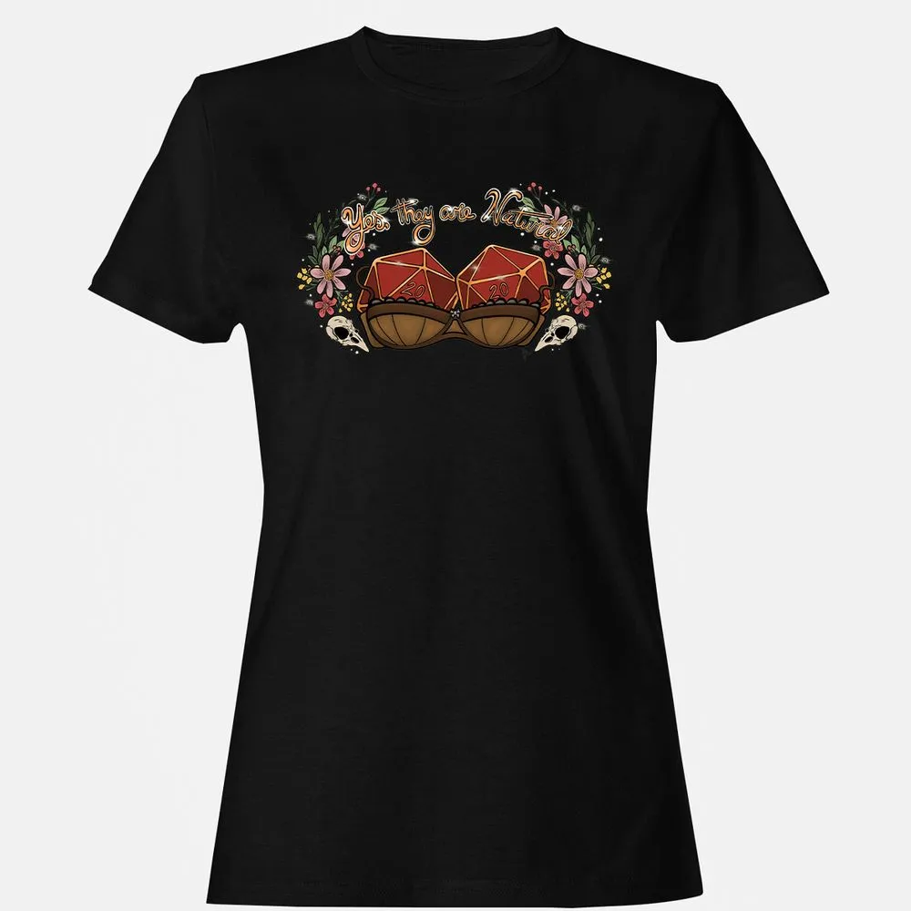 Yes They're Natural Women's T-Shirt - Black - 1
