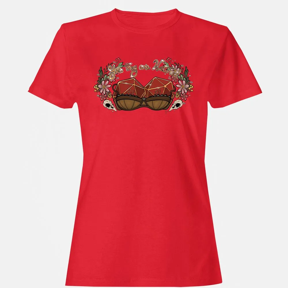 Yes They're Natural Women's T-Shirt - Red - 13