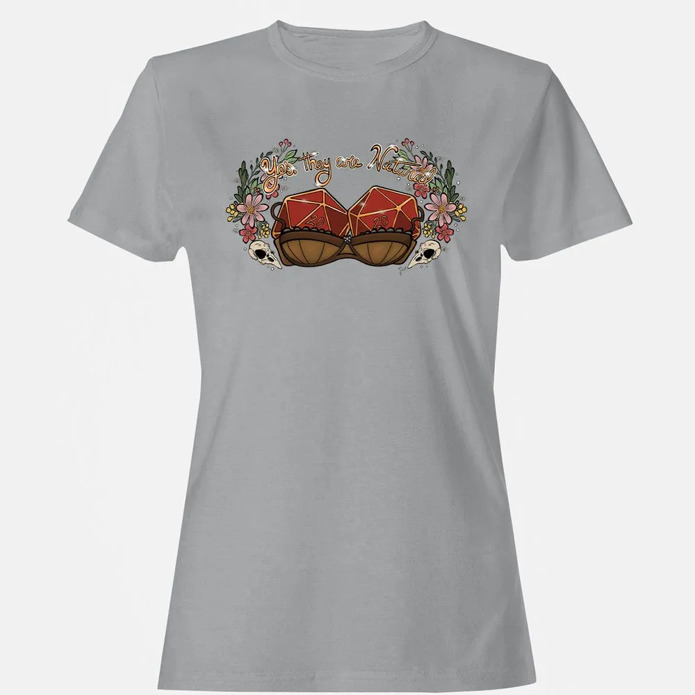 Yes They're Natural Women's T-Shirt - Sport Grey - 15