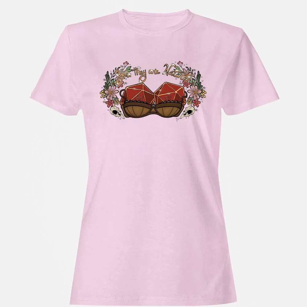 Yes They're Natural Women's T-Shirt - Light Pink - 9